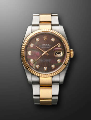 ROLEX, STAINLESS STEEL, PINK GOLD AND DIAMOND-SET 'DATEJUST' WITH MOTHER-OF-PEARL DIAL, REF. 116231 - photo 1