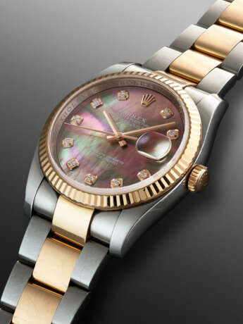 ROLEX, STAINLESS STEEL, PINK GOLD AND DIAMOND-SET 'DATEJUST' WITH MOTHER-OF-PEARL DIAL, REF. 116231 - photo 2