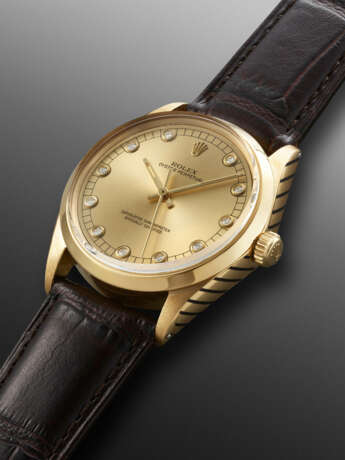 ROLEX, YELLOW GOLD AND DIAMOND-SET 'OYSTER PERPETUAL', REF. 1005 - photo 2