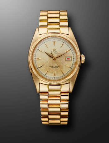 ROLEX, PINK GOLD OYSTER PERPETUAL, REF. 6105 - photo 1