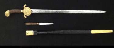 Hunting dagger with scabbard XIX century.