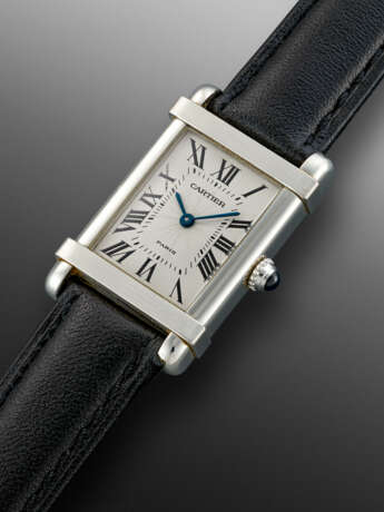 CARTIER, PLATINUM TANK CHINOISE - photo 3