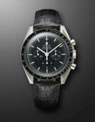 OMEGA, LIMITED EDITION STAINLESS STEEL CHRONOGRAPH 'SPEEDMASTER', 'APOLLO XI - 25TH ANNIVERSARY', REF. 3891.50, NB. 136/2500