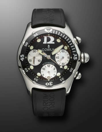 CORUM, STAINLESS STEEL CHRONOGRAPH 'BUBBLE', REF. 285.180.20 - фото 1