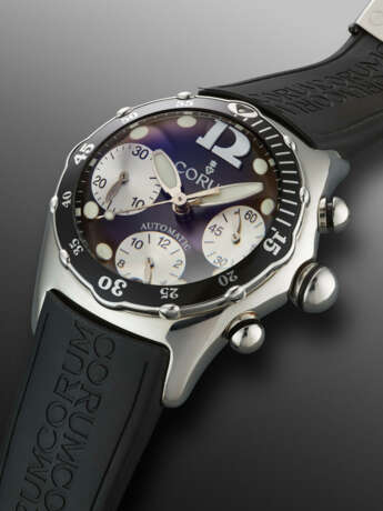 CORUM, STAINLESS STEEL CHRONOGRAPH 'BUBBLE', REF. 285.180.20 - фото 2