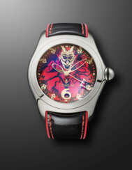 CORUM, LIMITED EDITION STAINLESS STEEL LUCIFER 'BUBBLE', REF. 82.340.20, NB. 544/666