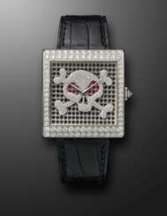 CORUM, LIMITED EDITION WHITE GOLD AND DIAMONDS 'BUCKINGHAM JOLLY ROGER', REF. 157.201.09, NB. 1/10