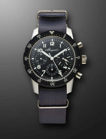 BREGUET, STAINLESS STEEL CHRONOGRAPH 'MILITARY', REF. B21290 - фото 1