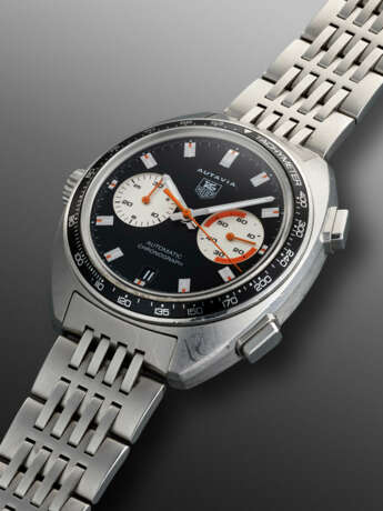 TAG HEUER, STAINLESS STEEL CHRONOGRAPH AUTAVIA, REF. CY111 - фото 2