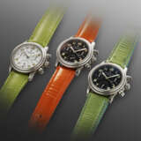 BLANCPAIN, A SET OF 3 STAINLESS STEEL CHRONOGRAPH - Foto 2