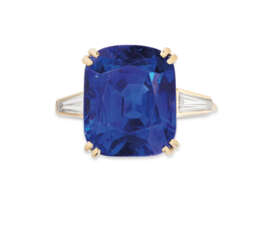 SAPPHIRE AND DIAMOND RING, MOUNTED BY CARTIER
