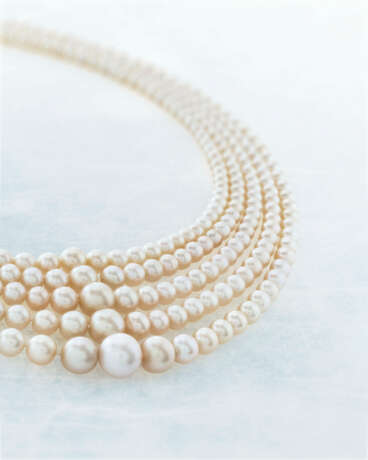 NATURAL PEARL AND DIAMOND NECKLACE - Foto 4