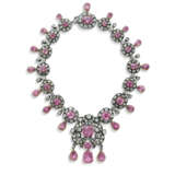 EARLY 20TH CENTURY SPINEL AND DIAMOND NECKLACE - Foto 1