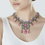 EARLY 20TH CENTURY SPINEL AND DIAMOND NECKLACE - Foto 2
