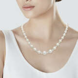 NATURAL PEARL AND DIAMOND NECKLACE - Foto 2