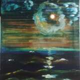 Gemälde „Море лунная ночь“, Leinwand, Ölfarbe, Impressionismus, Landschaftsmalerei, Ukraine, 2022 - Foto 1