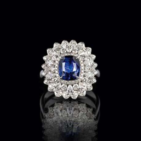 Saphir-Brillant-Ring. - photo 1