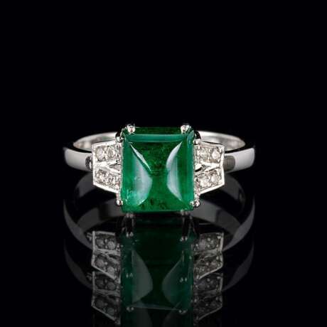 Smaragd-Brillant-Ring. - photo 1