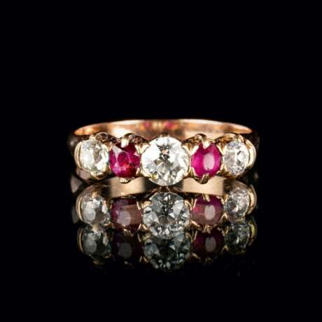 Rubin-Diamant-Ring. - Foto 1