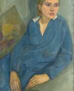 Reinhold Zulkowski. Reinhold Zulkowski (Bromberg 1899 - Hamburg 1966). Junge Frau in Blau.