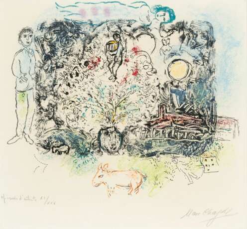 Marc Chagall (Witebsk 1887 - St.-Paul-de-Vence 1985). La Féerie. - Foto 1