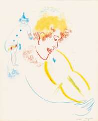 Marc Chagall (Witebsk 1887 - St.-Paul-de-Vence 1985). Violiniste au Chapeau.