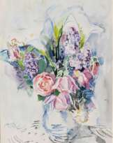 Gretchen Wohlwill (Hamburg 1878 - Hamburg 1962). Blumen in einer Vase.