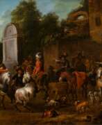 Barend Gael. Barend Gael (Haarlem 1630 - Haarlem 1698), zugeschr. Rastende Jagdgesellschaft.