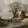 Francesco Foschi (Ancona 1710 - Rom 1780), Nachfolger. Wassermühle in Winter. - Auktionspreise