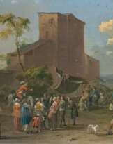 Norbert Grund (Prag 1717 - Prag 1767). Auf dem Markt.