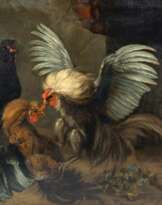 Giorgio Duranti (Brescia 1687 - Palazzolo sull'Oglio 1753), zugeschr. Hahnenkampf.