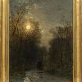 Louis Douzette (Tribsees 1834 - Barth 1924). Heimkehr im Mondlicht. - Foto 2