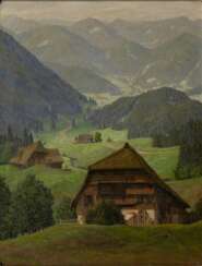 Lo Hiller-Baumann (Magdeburg 1881 - Garmisch-Partenkirchen 1957). Blick in das Gutachtal im Schwarzwald.