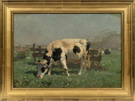 Heinrich von Zügel (Murrhardt/Württ. 1850 - München 1941). Kühe auf der Weide. - photo 2