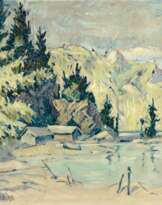 Hans Strohbach (1891 - 1949). Gebirgssee.