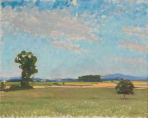 Franz Bunke (Schwaan 1857 - Weimar 1939). Landschaft im Sommer.