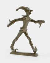 Roland Paris (Wien 1894 - Swinemünde 1945). Art déco Bronze 'Harlekin in eiligem Lauf'.