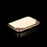 Jugendstil Gold-Etui mit Rubin-Besatz. - Foto 2