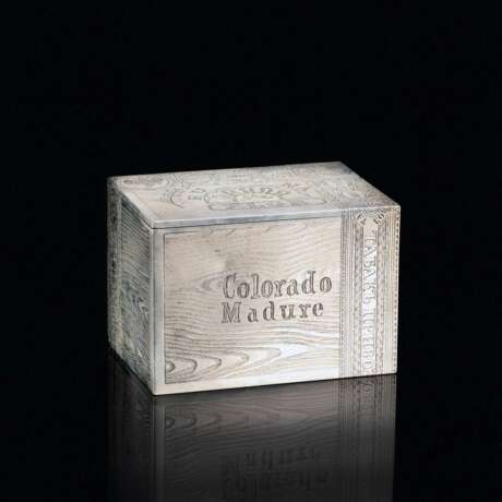 Zigarren-Box mit Trompe l'Oeil-Dekor. - фото 1