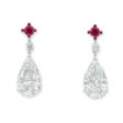 IMPRESSIVE DIAMOND AND RUBY EARRINGS, BY MOUSSAIEFF - Аукционные цены