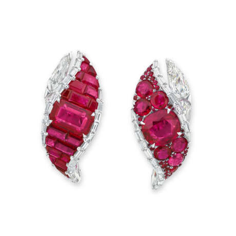 EXQUISITE RUBY AND DIAMOND EARRINGS, BY BOGHOSS&#205;AN - фото 1