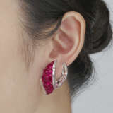 EXQUISITE RUBY AND DIAMOND EARRINGS, BY BOGHOSS&#205;AN - photo 3