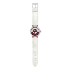 LOUIS VUITTON &#39;TAMBOUR SPIN TIME&#39; DIAMOND AND RUBY WRISTWATCH
