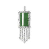 JADEITE AND DIAMOND PENDANT AND PENDANT/BROOCH - Foto 3