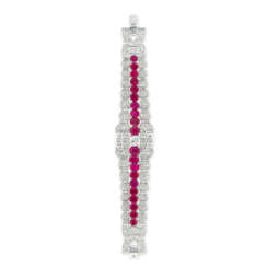 EXCLUSIVE RUBY AND DIAMOND BRACELET