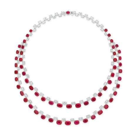 NO RESERVE - RUBY AND DIAMOND NECKLACE - фото 1