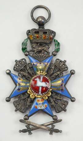Braunschweig: Orden Heinrichs des Löwen, Ritterkreuz 2. Klasse mit Schwertern unter dem Kreuz. - photo 1
