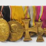 Mecklenburg-Schwerin: Ordenschnalle eines Lebensretters und Veteranen des 1. Weltkrieges mit 8 Auszeichnungen. - photo 1
