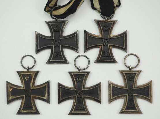 Preussen: Eisernes Kreuz, 1914, 2. Klasse - 5 Exemplare. - Foto 1