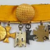 Freikorps: Knopflochdekoration eines Soldaten mit 6 Auszeichnungen. - photo 2